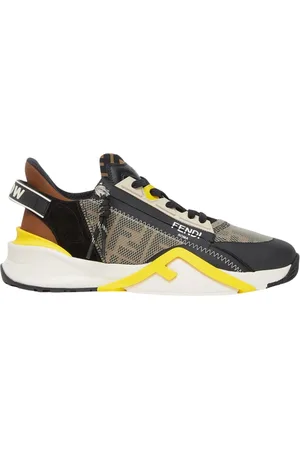 Fendi Buty, Mężczyzna, Wielobarwność, 40 EU, Poliester, Wsuwane sneakersy z falistą podeszwą
