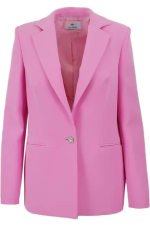Chiara Ferragni Kurtki, Kobieta, Różowy, S, Len, Blazer