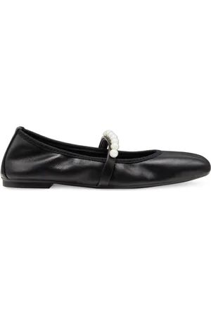 Stuart Weitzman Buty, Kobieta, Czarny, 37 1/2 EU, Skóra, Baleriny Goldie