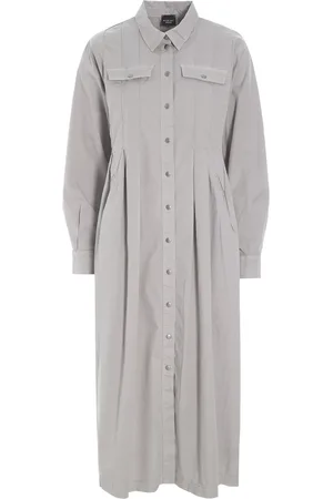 Bitte Kai Rand Sukienki, Kobieta, Szary, M, Bawełna, Opal Grey Dress Senmei Style