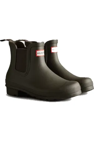 Hunter Buty, Kobieta, brązowy, 36 EU, Poliester, Wodoodporne sztyblety Chelsea