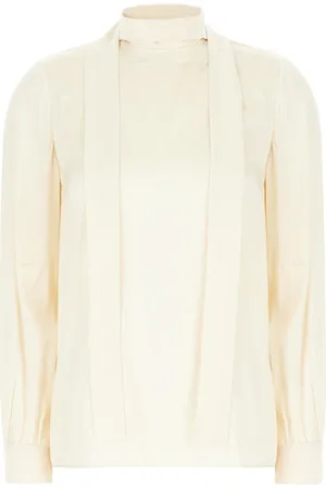 Max Mara Bluzki, Kobieta, Beżowy, XS, Jedwabna Bluzka
