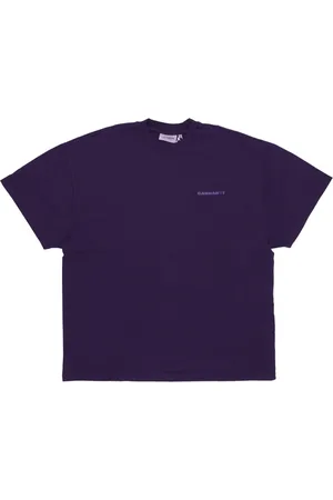 Carhartt Koszulki, Kobieta, Niebieski, M, Bawełna, Cassis Pigment Dyed Tee
