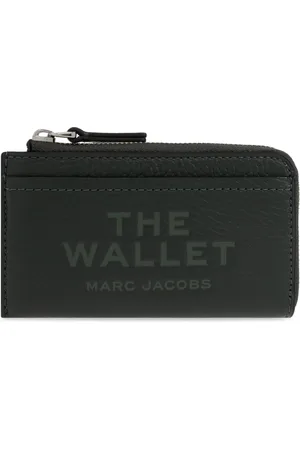Marc Jacobs Akcesoria, Kobieta, Zielony, ONE SIZE, Skóra, Portfel skórzany
