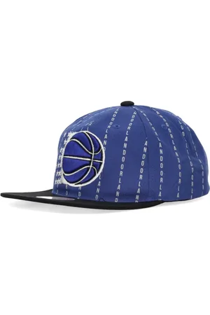 Mitchell & Ness Akcesoria, Mężczyzna, Niebieski, ONE SIZE, Orlando Magic Paski Czapka Snapback