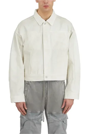 Entire Studios Kurtki, Mężczyzna, Biały, L, Denim, Denimowa Kurtka Gem Bone