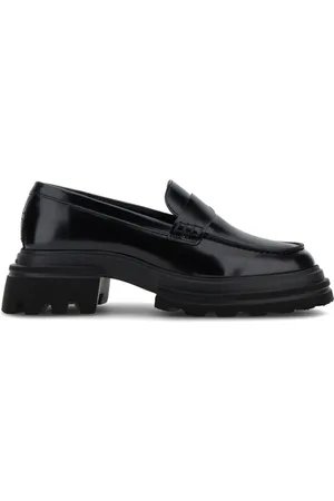 Hogan Buty, Kobieta, Czarny, 39 EU, Czarne Mokasyny dla Kobiet