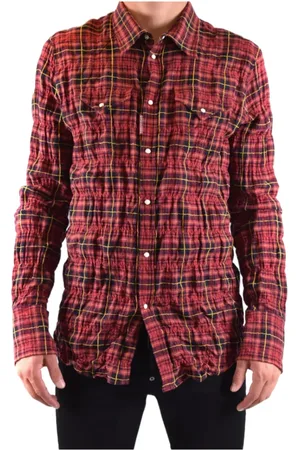 Dsquared2 Koszule, Mężczyzna, Czerwony, L, Stylowa koszula