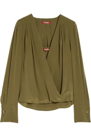 Max Mara Bluzki, Kobieta, Zielony, M, Barbara Blouse