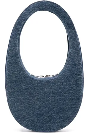 COPERNI Torebki, Kobieta, Niebieski, ONE SIZE, Denim, Denimowa Mini Torebka z Uchwytem
