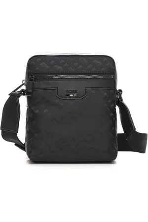 HUGO BOSS Torebki, Mężczyzna, Czarny, ONE SIZE, Torba na ramię z logo i zamkiem