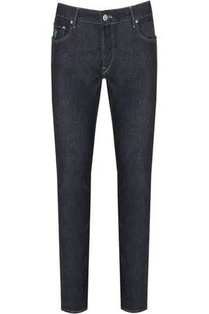Hand Picked Jeansy, Mężczyzna, Niebieski, W30, Denim, Ciemnoniebieskie Jeansyy Ravello