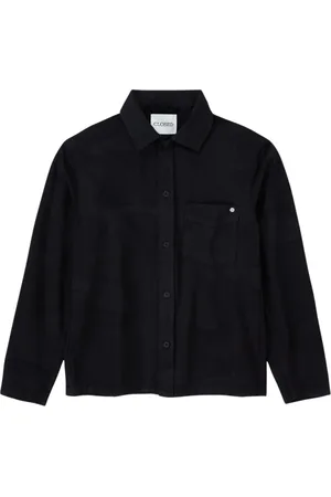 Closed Kurtki, Mężczyzna, Czarny, S, Bawełna, Overshirt w kamuflaż z kieszenią na piersi