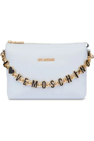 Moschino Torebki, Kobieta, Niebieski, ONE SIZE, Celeste Shoulder Bag