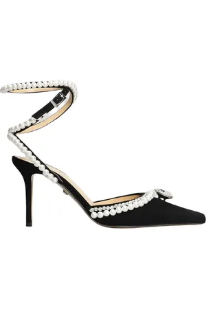 Mach & Mach Buty, Kobieta, Czarny, 36 EU, Zamsz, Eleganckie czółenka Slingback