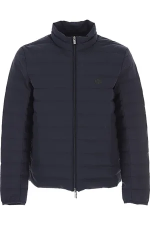 Emporio Armani Kurtki, Mężczyzna, Niebieski, M, Kurtka puchowa