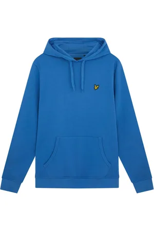 Lyle & Scott Bluzy, Mężczyzna, Niebieski, XL, Bawełna, Bluza z kapturem