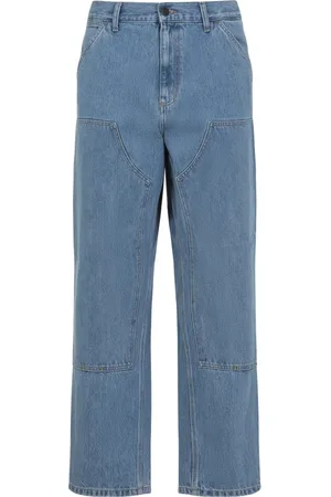 Carhartt Jeansy, Mężczyzna, Niebieski, W31, Bawełna, Niebieskie bawełniane spodnie