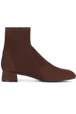 Stuart Weitzman Buty, Kobieta, brązowy, 39 1/2 EU, Zamsz, Botki typu skarpetka Grace
