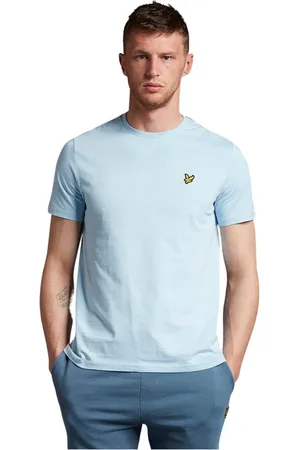 Lyle & Scott Koszulki, Mężczyzna, Niebieski, 2XL, Bawełna, Basic Tee