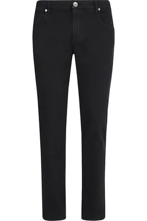 ELEVENTY Jeansy, Mężczyzna, Czarny, W34, Denim, Elastyczny denim bawełniany