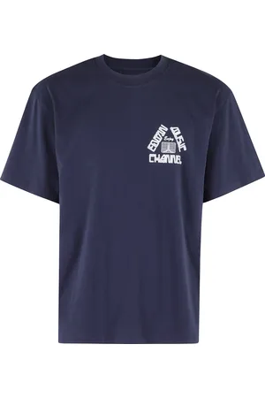 Edwin Koszulki, Mężczyzna, Niebieski, L, Niebieski T-shirt Enjoy EMC Print