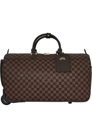 Sprayground Torebki, Mężczyzna, brązowy, ONE SIZE, Skóra, Torba Podróżna Core Emboss Check