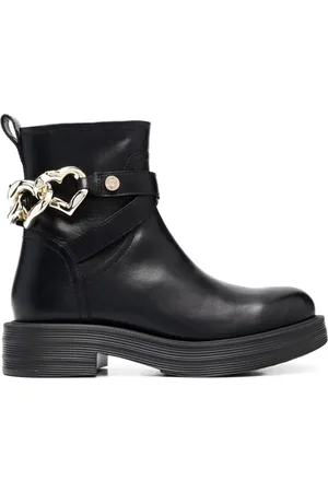 Moschino Buty, Kobieta, Czarny, 41 EU, Skóra, Botki