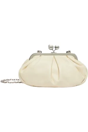 Max Mara Torebki, Kobieta, Biały, ONE SIZE, Skóra, Mała Torebka Pasticcino