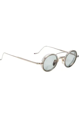 JACQUES MARIE MAGE Akcesoria, unisex, Żółty, ONE SIZE, Wintage Double Bridge Acetate Okulary
