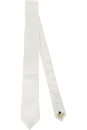 Errico Formicola Akcesoria, Mężczyzna, Biały, ONE SIZE, Ręcznie szyty krawat