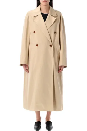 Low Classic Płaszcze, Kobieta, Beżowy, S, Beżowy Płaszcz Trenchcoat Odzież wierzchnia