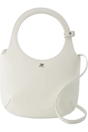 Courrèges Torebki, Kobieta, Biały, ONE SIZE, Skóra, Leather Bag