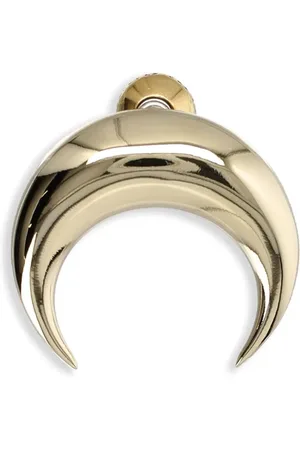 Marine Serre Akcesoria, Kobieta, Żółty, ONE SIZE, Złoty Kolczyk Bijoux