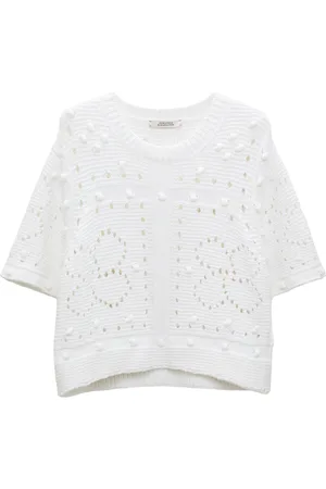 Dorothee Schumacher Bluzki, Kobieta, Biały, L, Sweter Dzianinowy w Stylu Boho