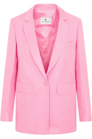 Etro Kurtki, Kobieta, Różowy, S, Len, Fuji Jacket