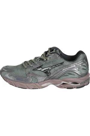 Mizuno Buty, Mężczyzna, Zielony, 44 EU, Zamsz, Wave Rider 10 Sneakers Mesh Zamsz Gumka