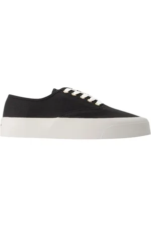 Maison Kitsuné Buty, Mężczyzna, Czarny, 42 EU, Bawełna, Canvas Lace-Up Sneakers