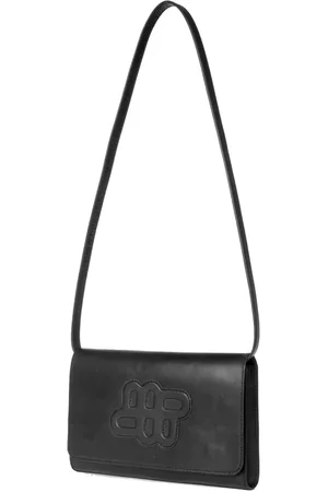 Munthe Torebki, Kobieta, Czarny, ONE SIZE, Skóra, Elegancka skórzana torba na ramię
