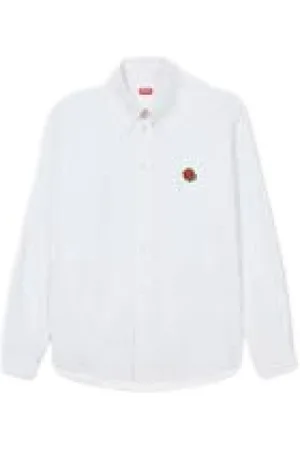 Kenzo Koszule, Mężczyzna, Biały, 2XL, Stylowa Koszula dla Mężczyzn i Kobiet
