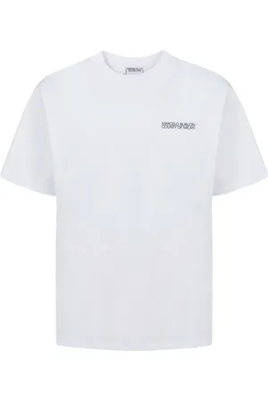 MARCELO BURLON Koszulki, Mężczyzna, Biały, L, Bawełna, Koszulka z Logo Cross