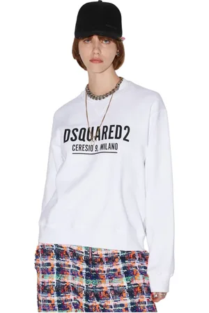Dsquared2 Bluzy, Kobieta, Biały, S, Bawełna, Bluza Ceresio 9