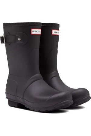 Hunter Buty, Kobieta, Czarny, 36 EU, Poliester, Oryginalne krótkie ocieplane kalosze