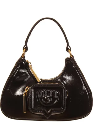 Chiara Ferragni Torebki, Kobieta, Czarny, ONE SIZE, Skóra, Stylowa Czarna Torba