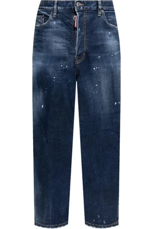 Dsquared2 Jeansy, Mężczyzna, Niebieski, S, Denim, Granatowe jeansy Dsquared 2 Slim Fit Stretch Denim
