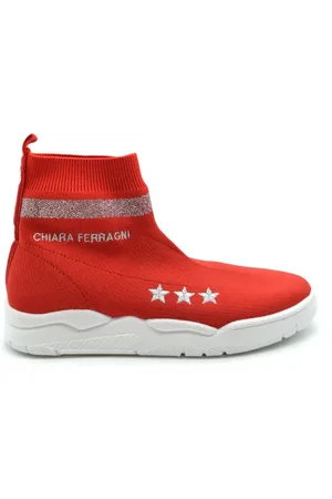 Chiara Ferragni Buty, Kobieta, Czerwony, 36 EU, Buty typu High-Top Sneakers