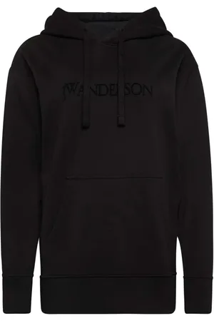 J.W.Anderson Bluzy, Kobieta, Czarny, S, Bluza z Haftem Logo Unisex