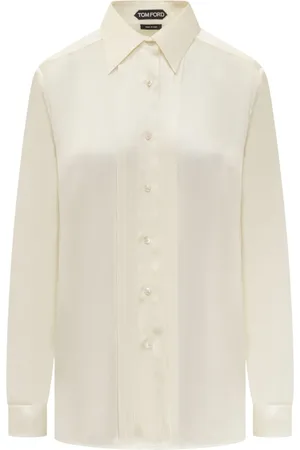 Tom Ford Bluzki, Kobieta, Beżowy, L, Top Shirt Kolekcja