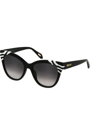 Roberto Cavalli Akcesoria, Kobieta, Czarny, ONE SIZE, Feminine sunglasses with personalized metal rivets