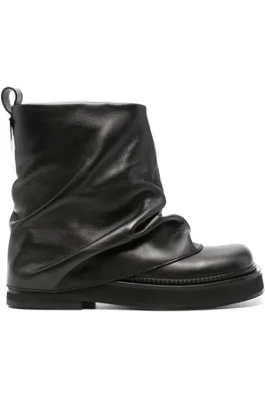 The Attico Buty, Kobieta, Czarny, 40 EU, Skóra, Mini Robin Ankle Botki